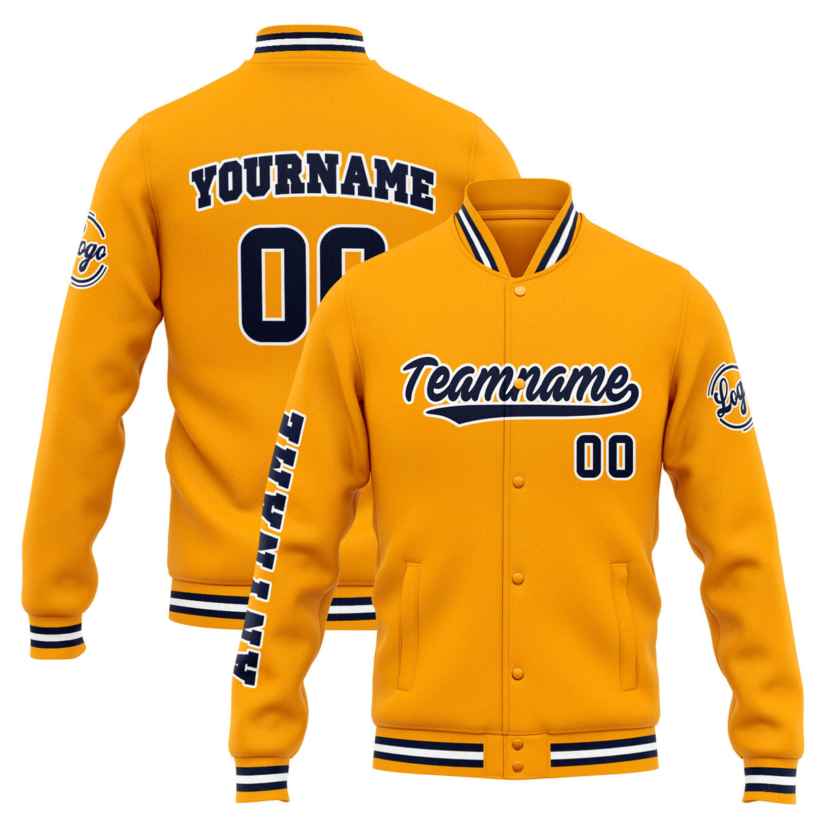 Chaqueta universitaria personalizada estilo Letterman para hombres-mujeres y jóvenes-color naranja