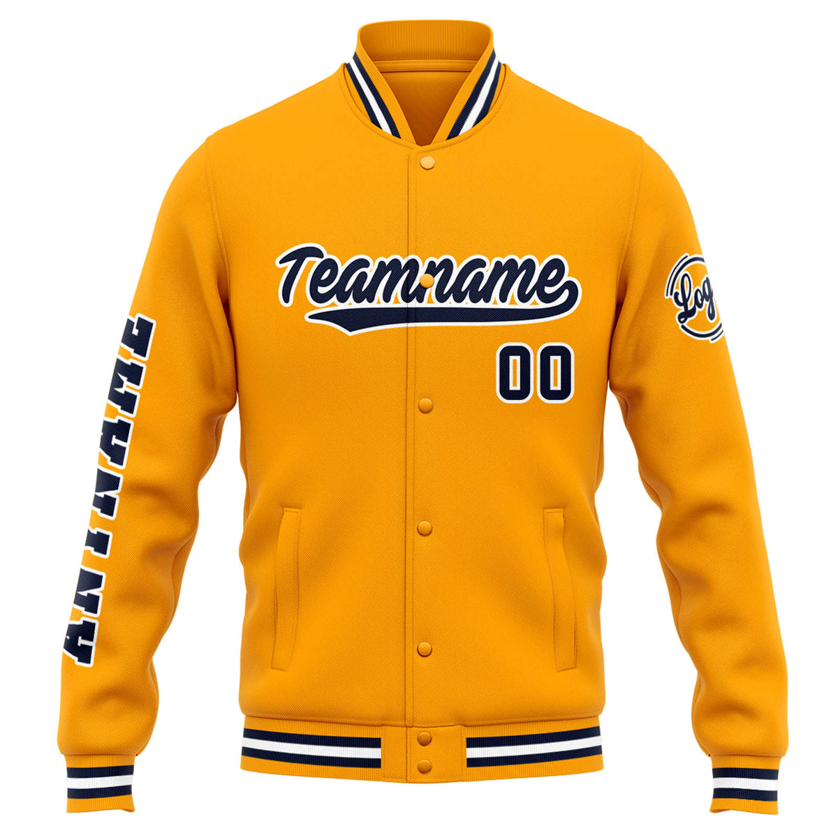 Chaqueta universitaria personalizada estilo Letterman para hombres-mujeres y jóvenes-color naranja