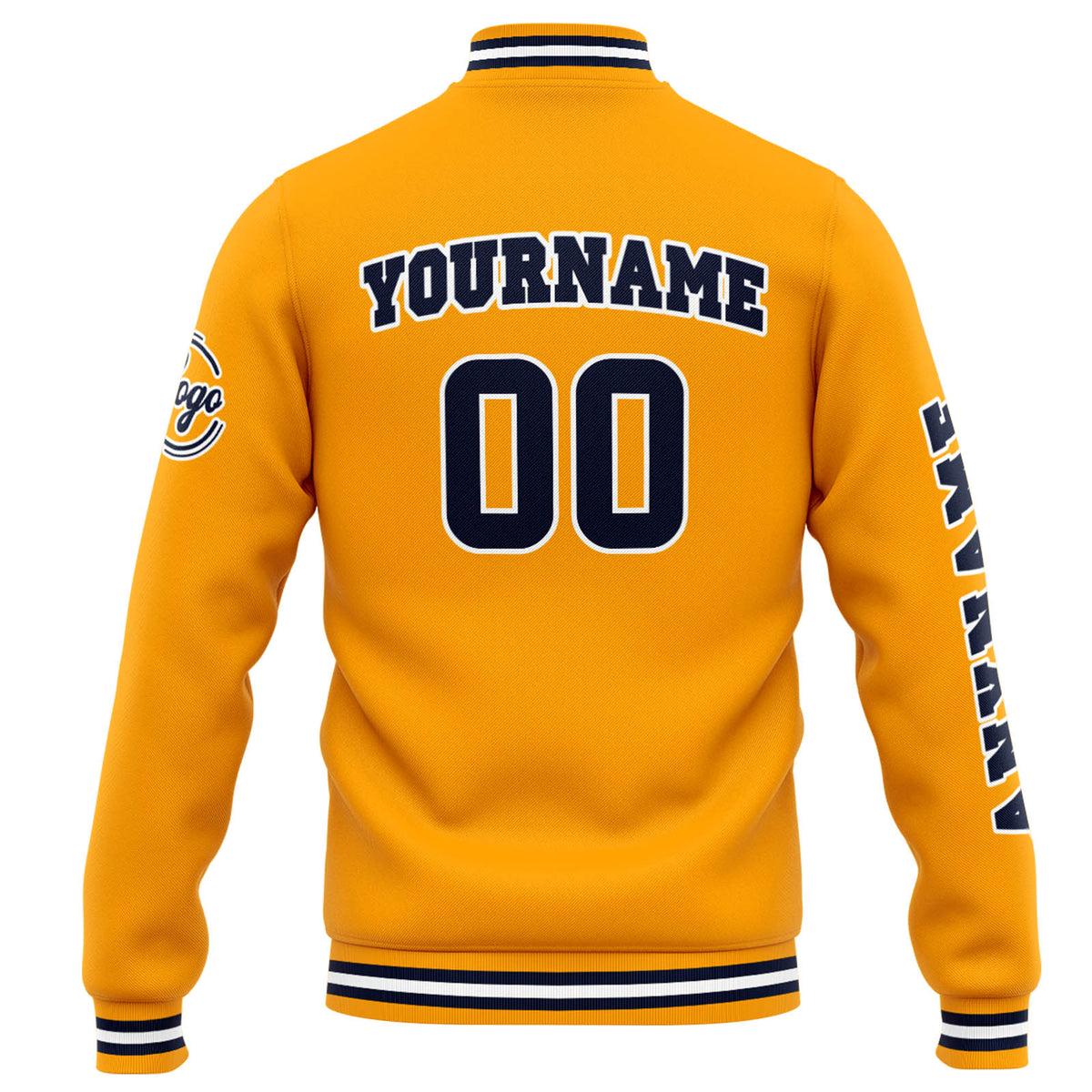 Chaqueta universitaria personalizada estilo Letterman para hombres-mujeres y jóvenes-color naranja