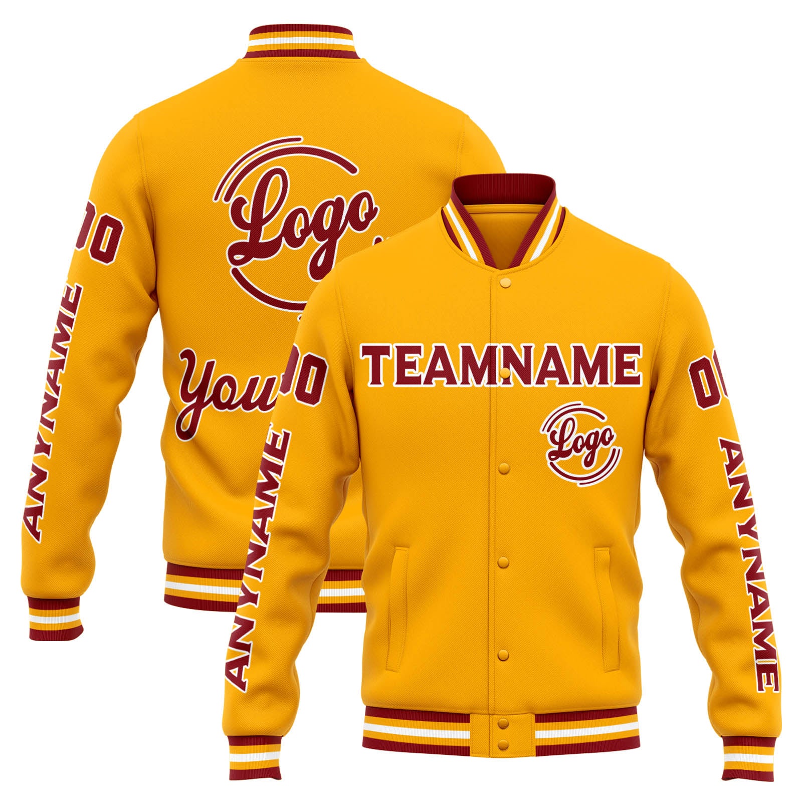 Chaqueta universitaria personalizada estilo Letterman para hombres-mujeres y jóvenes-color naranja y rojo