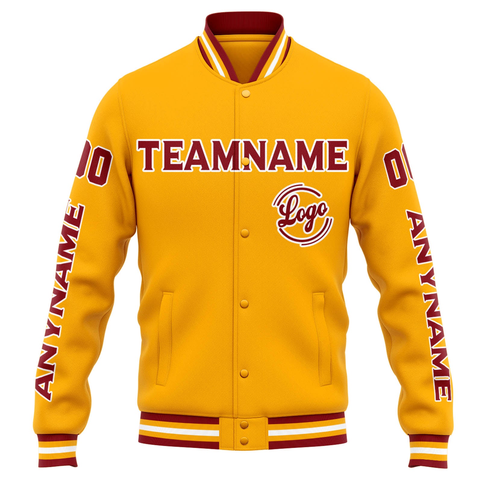 Chaqueta universitaria personalizada estilo Letterman para hombres-mujeres y jóvenes-color naranja y rojo
