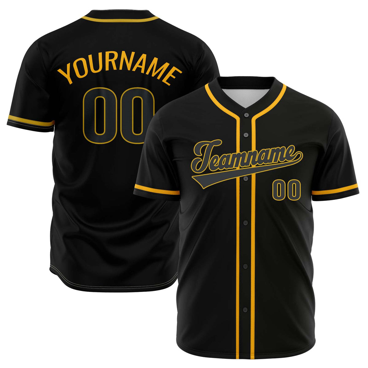 Camisetas de béisbol de hip hop negras personalizadas & cosidas & estampadas y con nombre y número personalizados