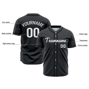 Camisetas de béisbol de hip hop negras personalizadas & cosidas & estampadas y con nombre y número personalizados