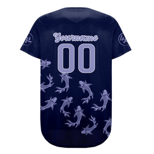 Camiseta de béisbol personalizada de color morado oscuro y morado claro con degradado uniformes de equipo personalizados con nombre y número