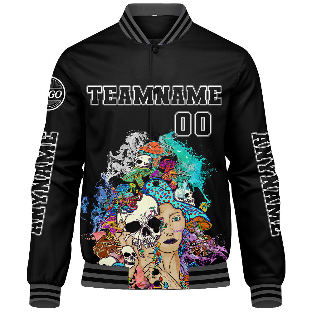 Chaquetas universitarias grises personalizadas para hombres & mujeres y jóvenes & Chaquetas Letterman personalizadas