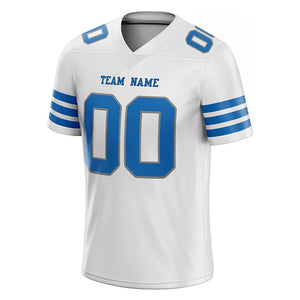 custom authentic football jersey powder blue gray mesh