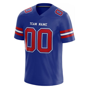 customized authentic football jersey black red -white mesh