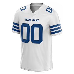 customized authentic football jersey gray royal mesh