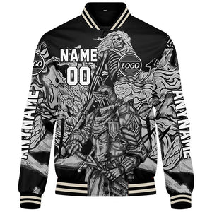 Chaquetas universitarias grises personalizadas para hombres & mujeres y jóvenes & Chaquetas Letterman personalizadas