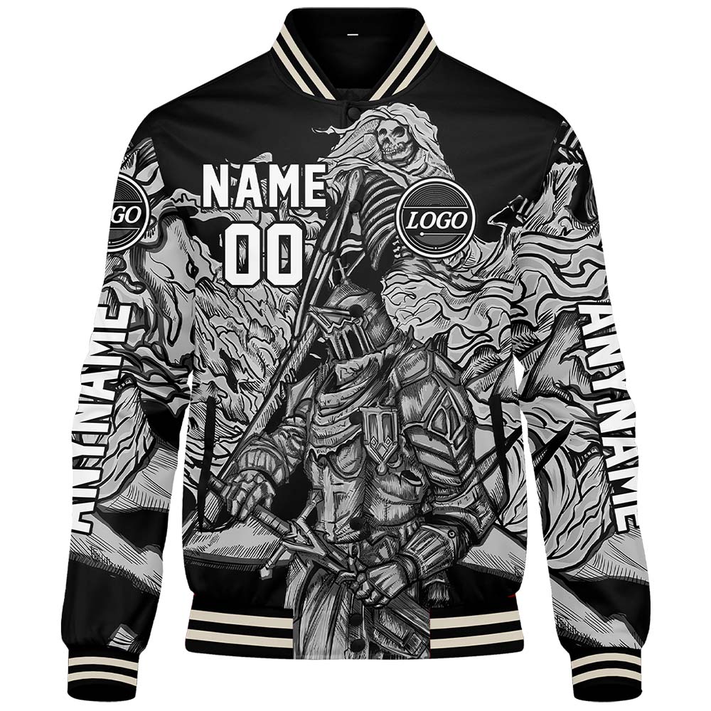 Chaquetas universitarias grises personalizadas para hombres & mujeres y jóvenes & Chaquetas Letterman personalizadas