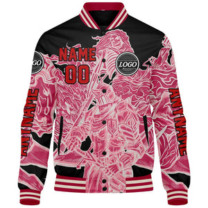Chaquetas universitarias rosas personalizadas para hombres & mujeres y jóvenes & Chaquetas Letterman personalizadas