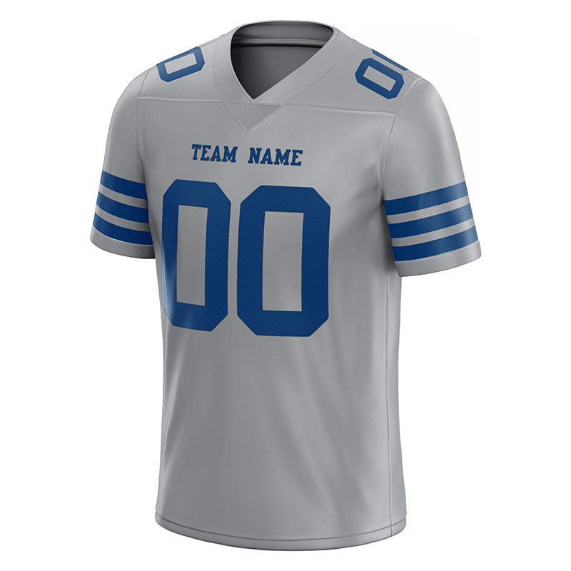 custom authentic football jersey white royal mesh