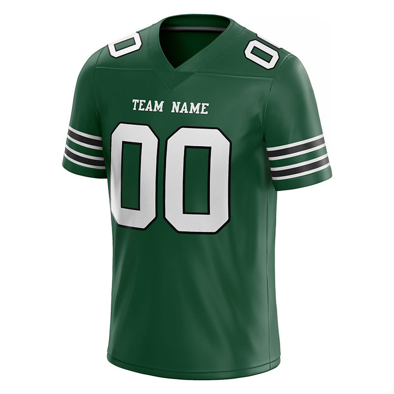 customized authentic football jersey white blue-black mesh