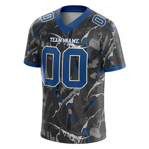 custom authentic football jersey camouflage-royal