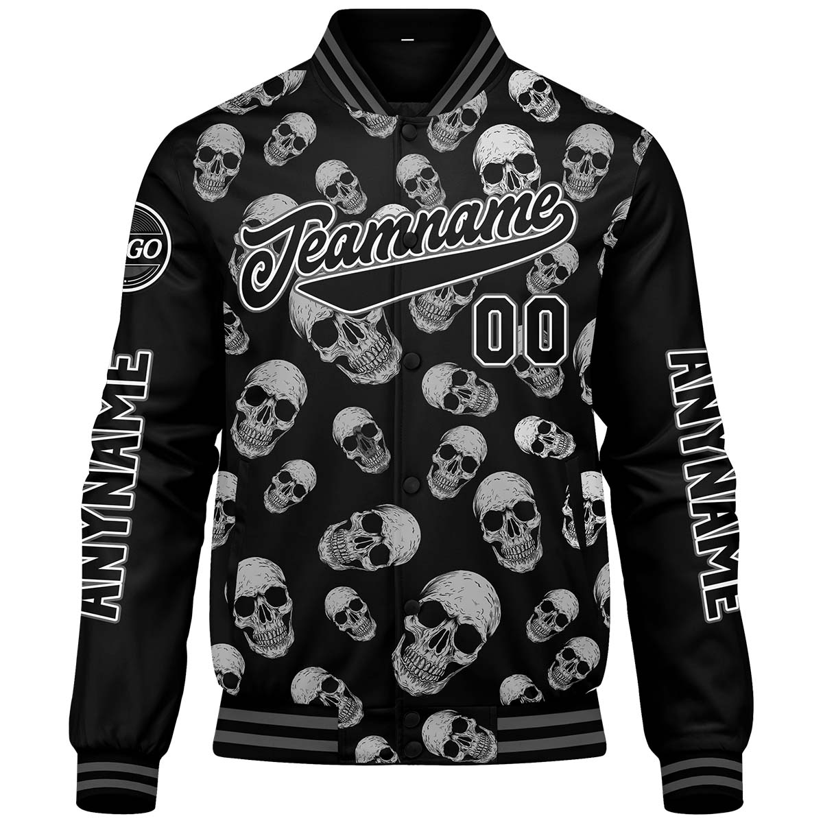 Chaquetas universitarias grises personalizadas para hombres & mujeres y jóvenes & Chaquetas Letterman personalizadas