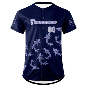 Camiseta de béisbol personalizada de color morado oscuro y morado claro con degradado uniformes de equipo personalizados con nombre y número