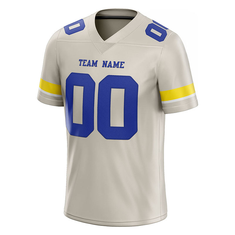 customized authentic football jersey navy gold-white mesh