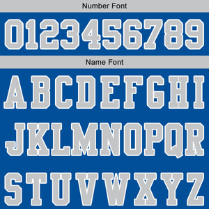 Camiseta de fútbol personalizada con nombre y número del equipo impresos en azul