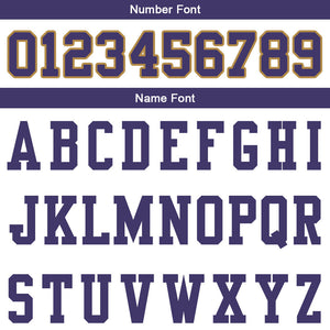 customized authentic football jersey white purple-old gold  mesh