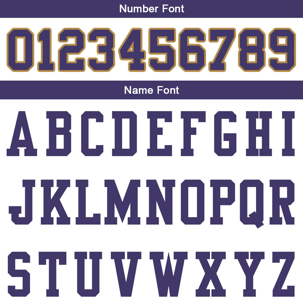 customized authentic football jersey white purple-old gold  mesh