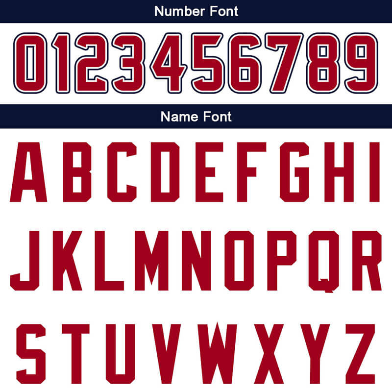 custom authentic split fashion football jersey navy-white-red mesh