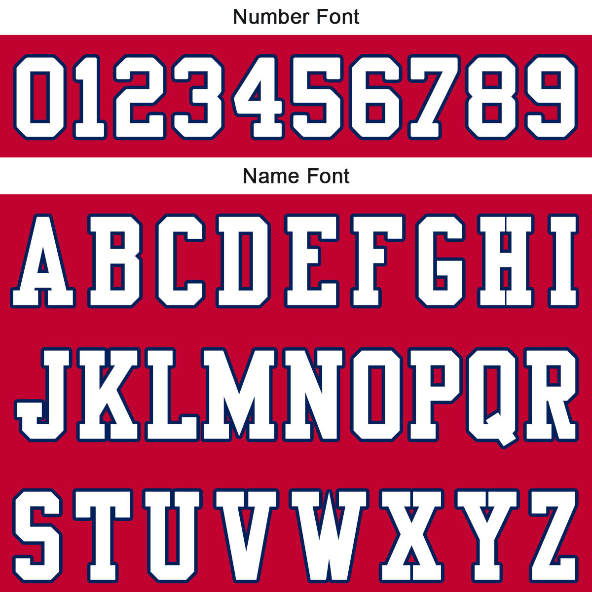 Camiseta de fútbol personalizada con nombre y número del equipo impresos en rojo