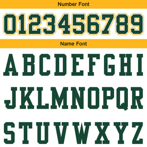 Camiseta de fútbol personalizada con nombre y número del equipo impresos en color blanco