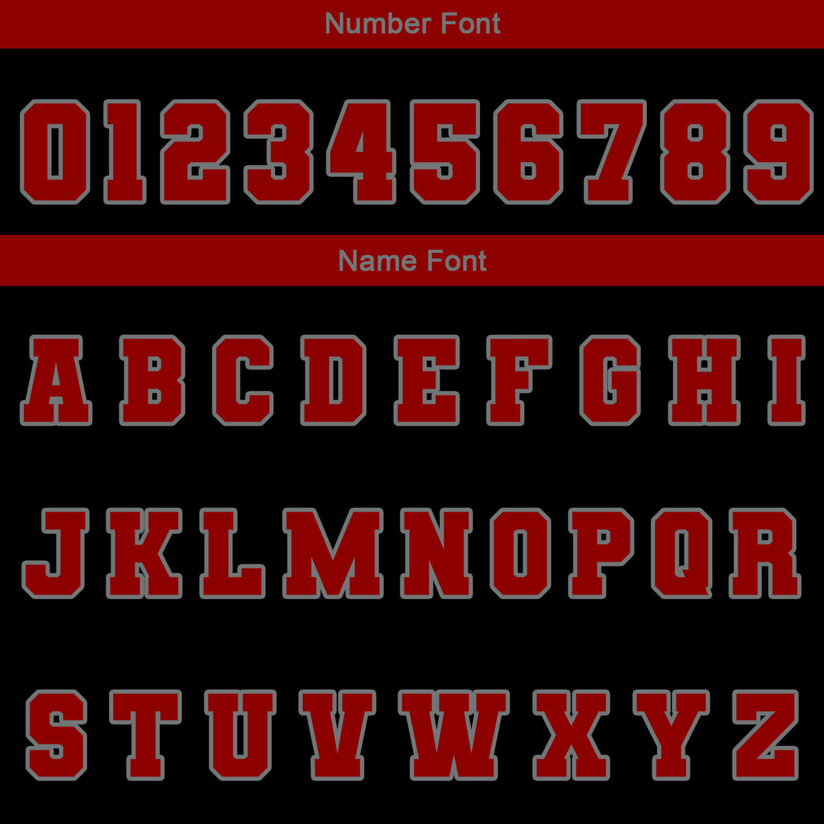 Chaquetas universitarias impermeables personalizadas en negro-rojo y gris con nombre-número y logotipo bordados