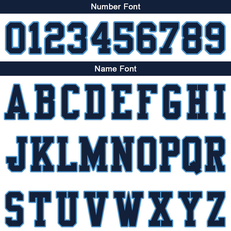 customized authentic football jersey white navy-powder blue mesh