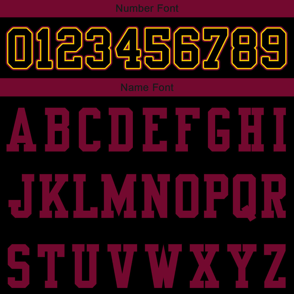 Camiseta de fútbol personalizada con nombre y número del equipo impresos en color negro