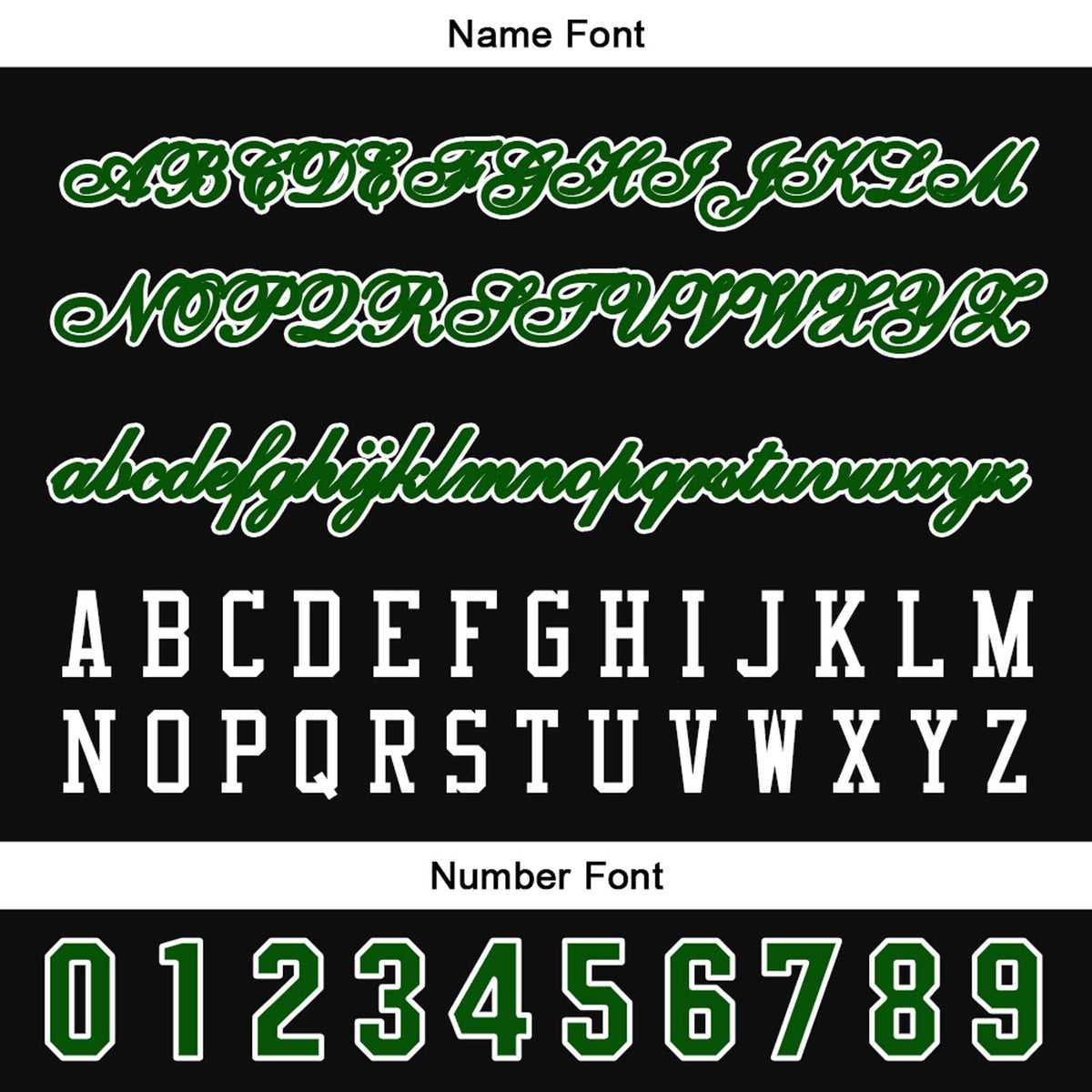 Camiseta de béisbol personalizada negra y verde con botones para hombre mujer adulto y joven Estampado de nombre número y logotipo
