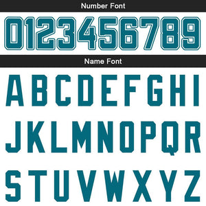 custom authentic split fashion football jersey black-teal-white mesh
