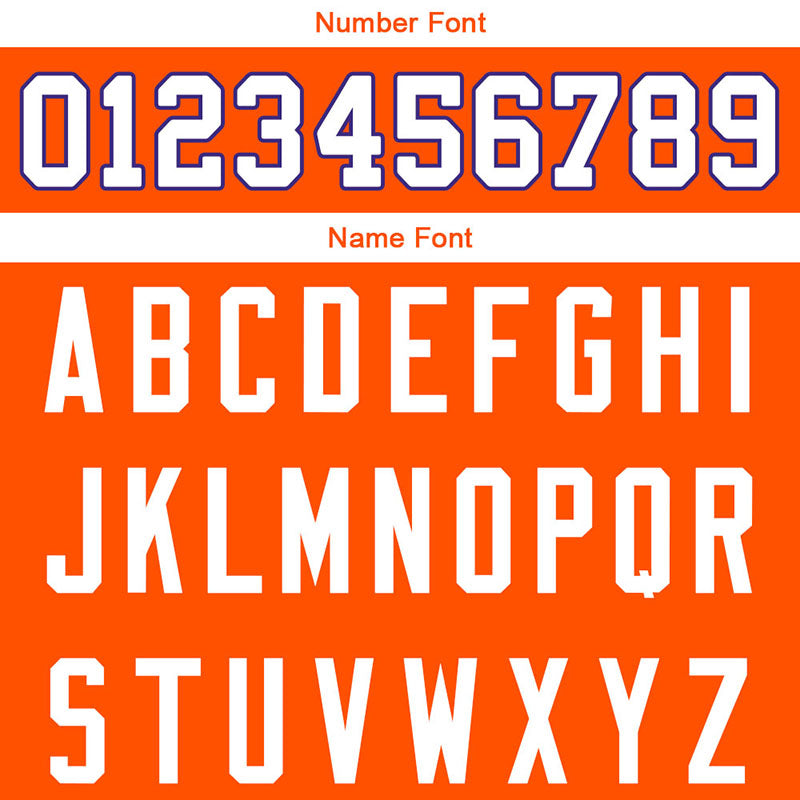 customized  authentic football jersey orange-white mesh