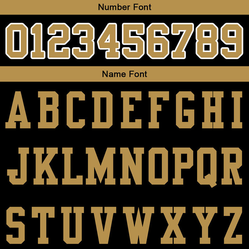 customized authentic football jersey black gold-white   mesh