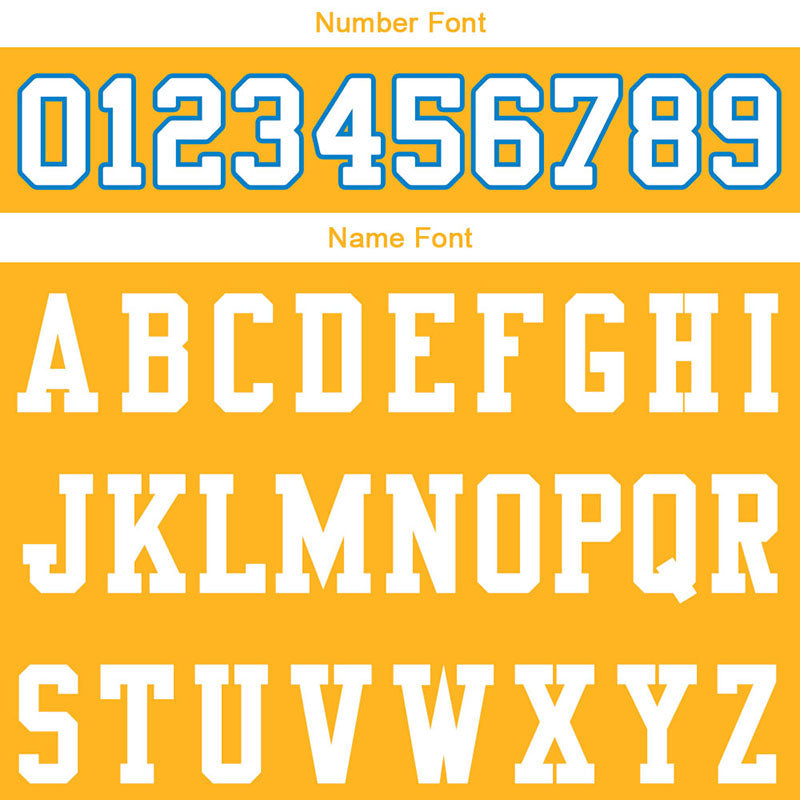 customized  authentic football jersey yellow white -powder blue  mesh