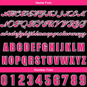 Camiseta de béisbol rosa personalizada con botones para hombre mujer adulto y joven Estampado de nombre número y logotipo