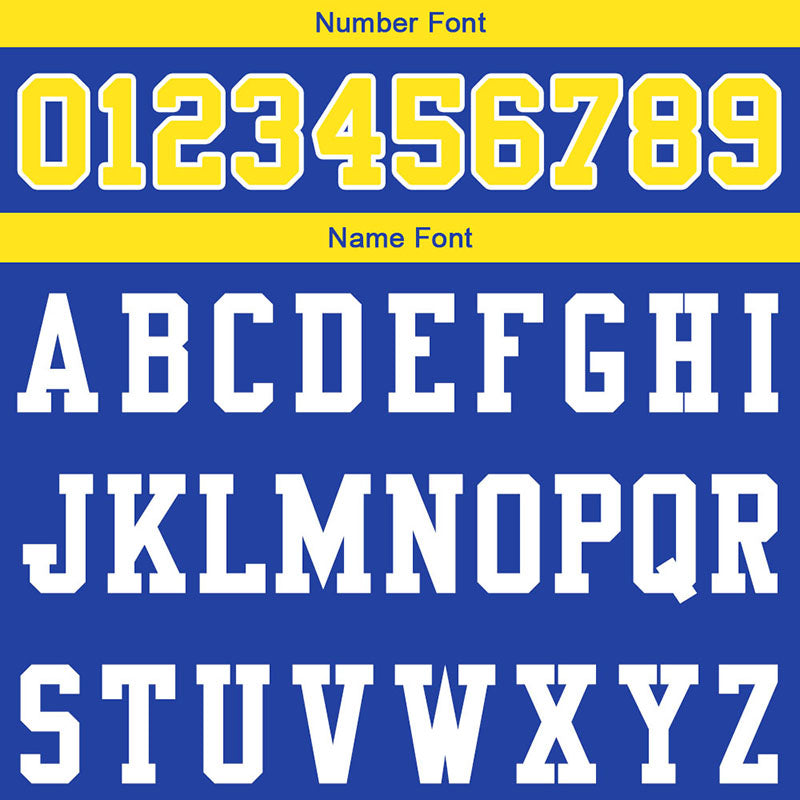 customized authentic football jersey blue gold-white mesh