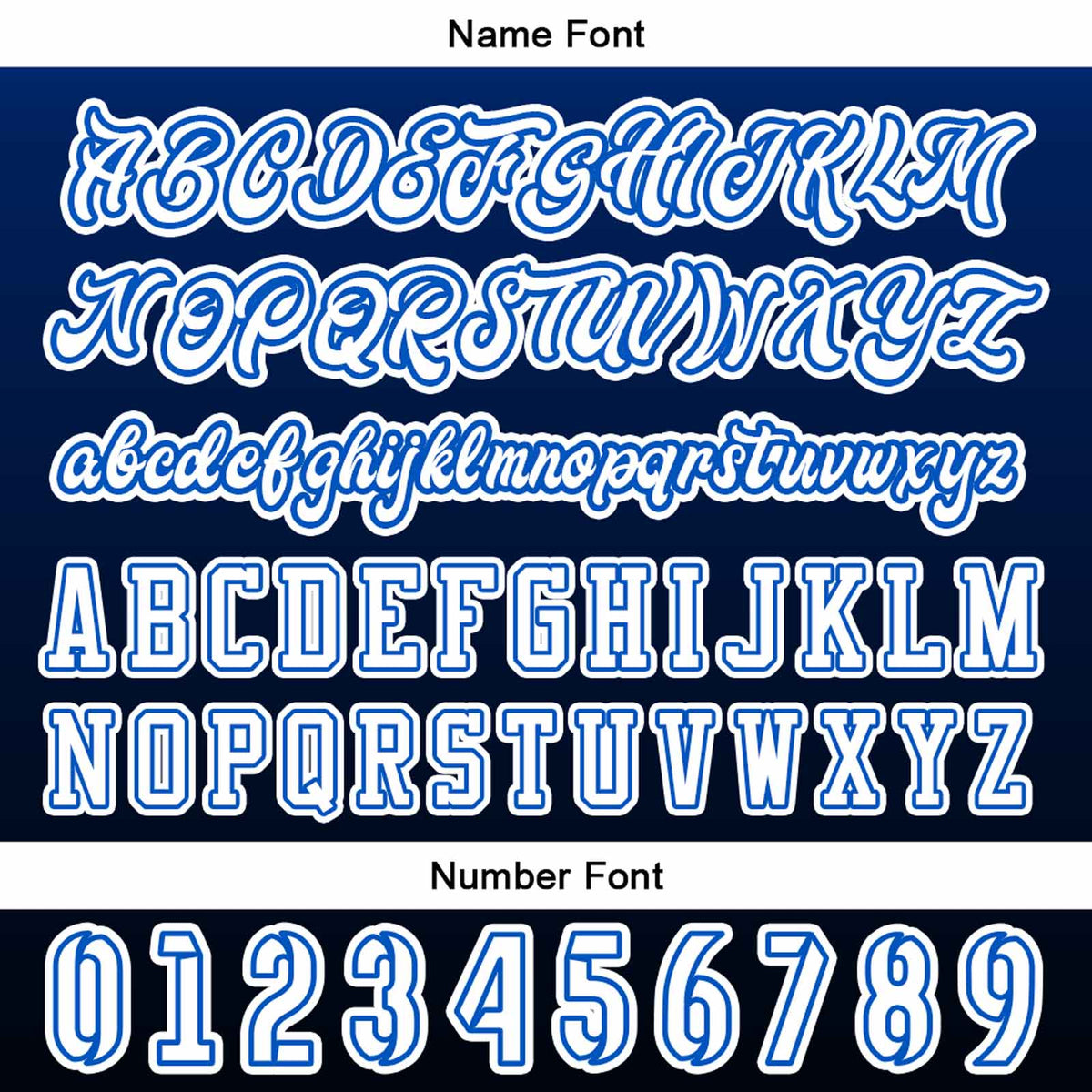 Camiseta de béisbol azul personalizada con botones para hombre mujer adulto y joven Estampado de nombre número y logotipo