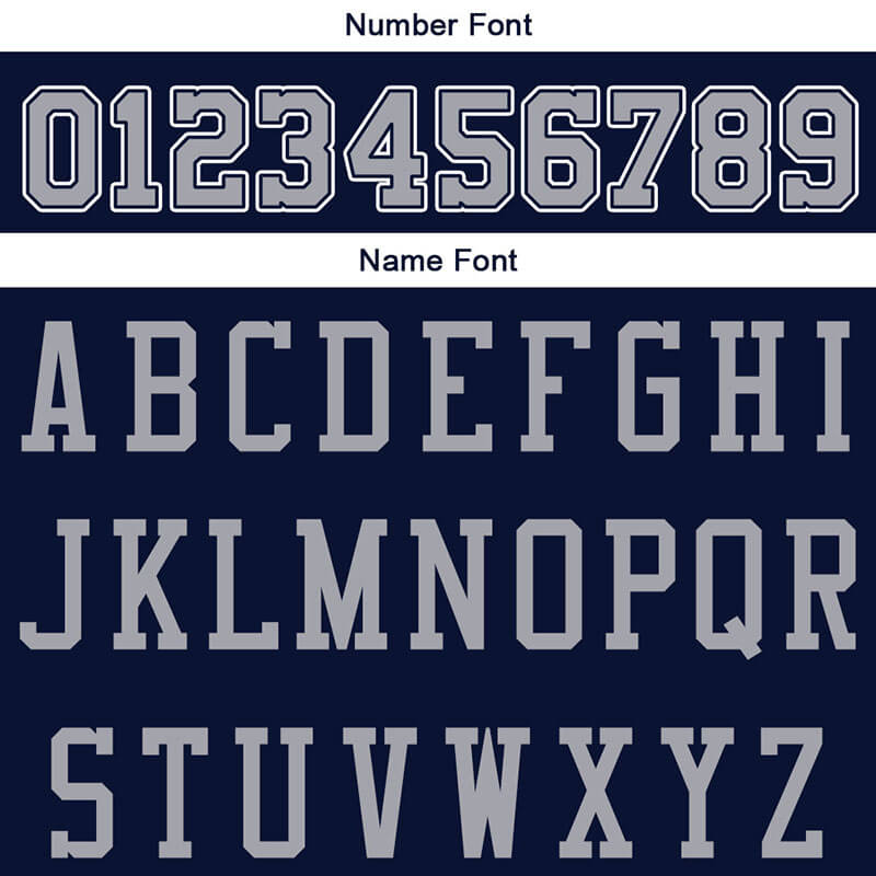 custom authentic split fashion football jersey navy-white-gray mesh