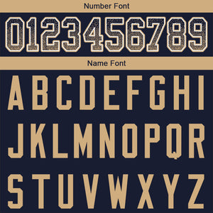 custom authentic drift fashion football jersey gold-navy mesh