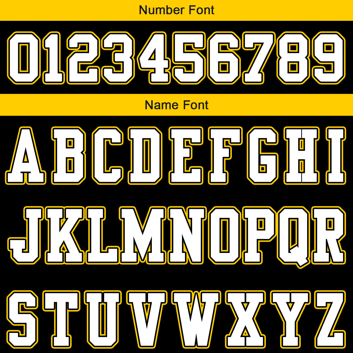 Camiseta de fútbol personalizada con nombre y número del equipo impresos en color negro