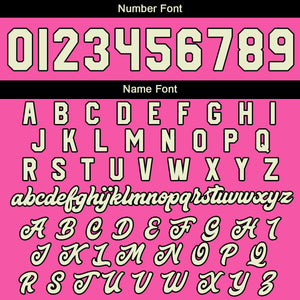 Chaquetas universitarias personalizadas color rosa crema para hombres & mujeres y jóvenes & Chaquetas Letterman personalizadas
