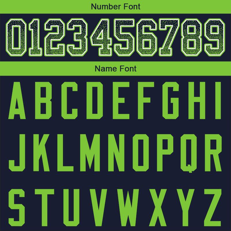 custom authentic drift fashion football jersey neon green-navy mesh