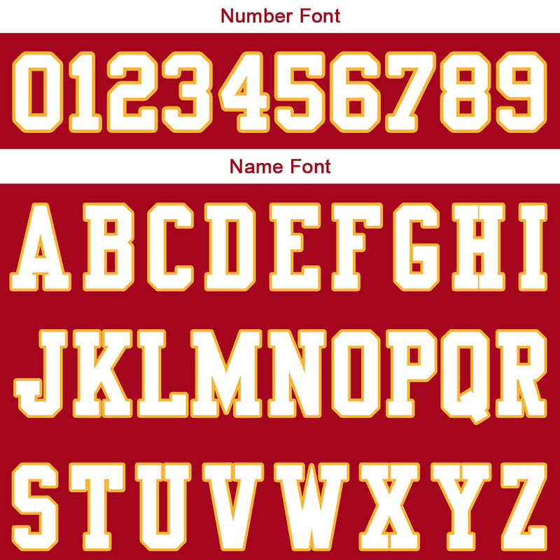 customized authentic football jersey  red white- orange mesh