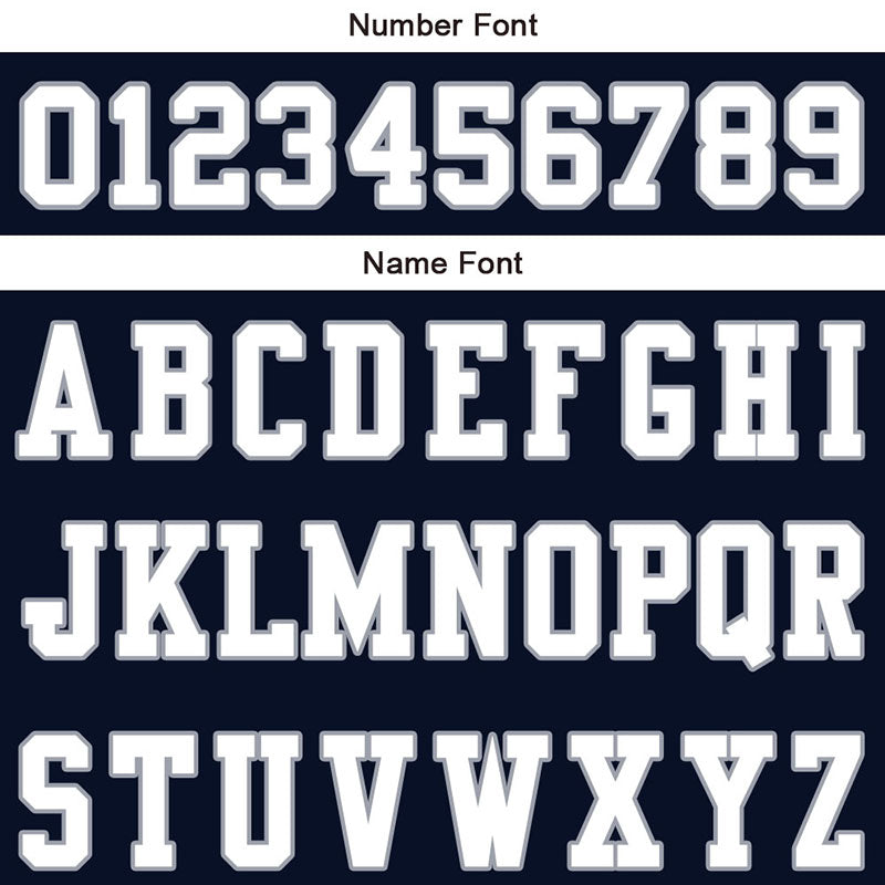 customized  authentic football jersey navy white -gray mesh