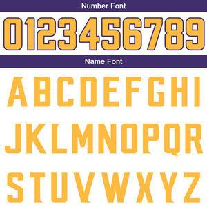 custom authentic split fashion football jersey purple-white-yellow mesh