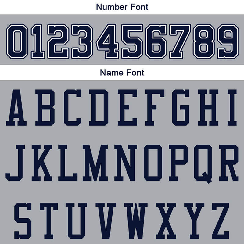custom authentic split fashion football jersey navy-white-gray mesh