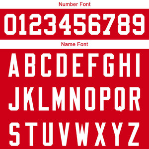 customized  authentic football jersey red-white-black