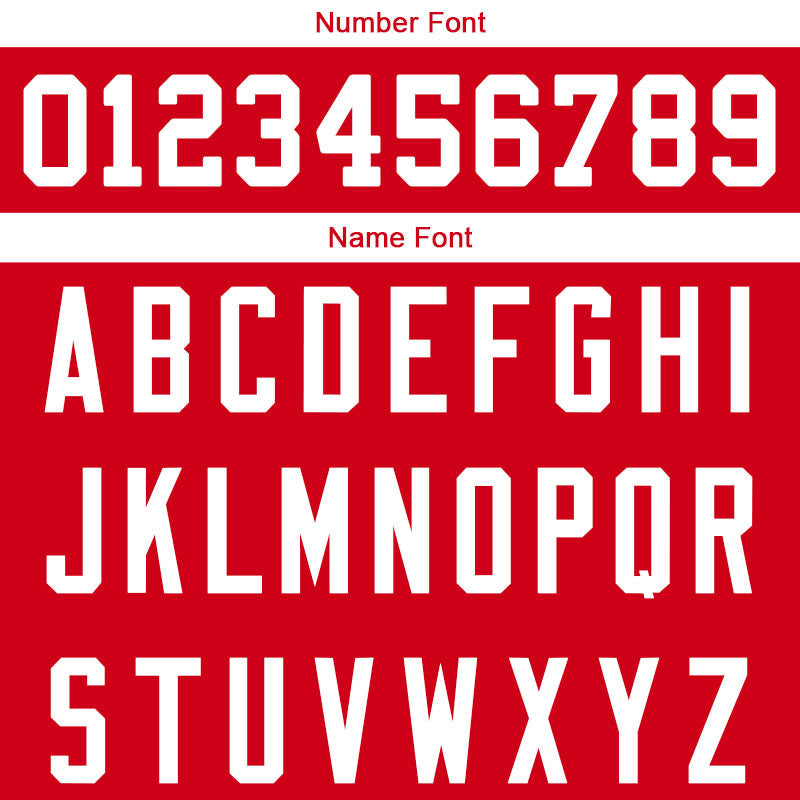 customized  authentic football jersey red-white-black