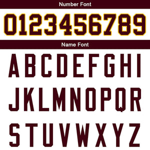 customized  authentic football jersey white- burgundy mesh